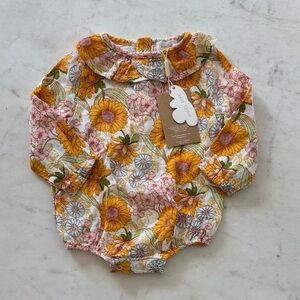 Angel Dear Floral One Piece - Yellow, Pink, Blue